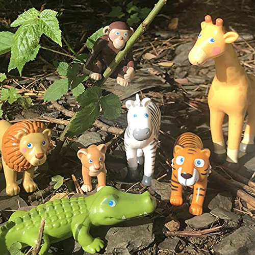Haba Little Friends Monkey - Chunky Plastic Zoo Animal Toy Figure (2.5' Tall)