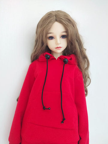 XiDonDon 30CM / 45CM / 60CM Doll Clothes 1/3 1/4 1/6 BJD Doll Accessories BJD SD DIY Fashion Hoodie Toys Dolls Clothing (1/4,Red