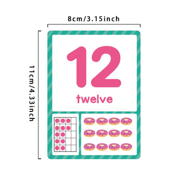 Lachilly Number 1-100 English Words Learning Flashcards, High Frequency Words, Beginning Reading, Kindergarten Esl Teaching Mate