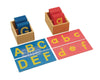 Elite Montessori Lower And Capital Case Sandpaper Letters With Boxes