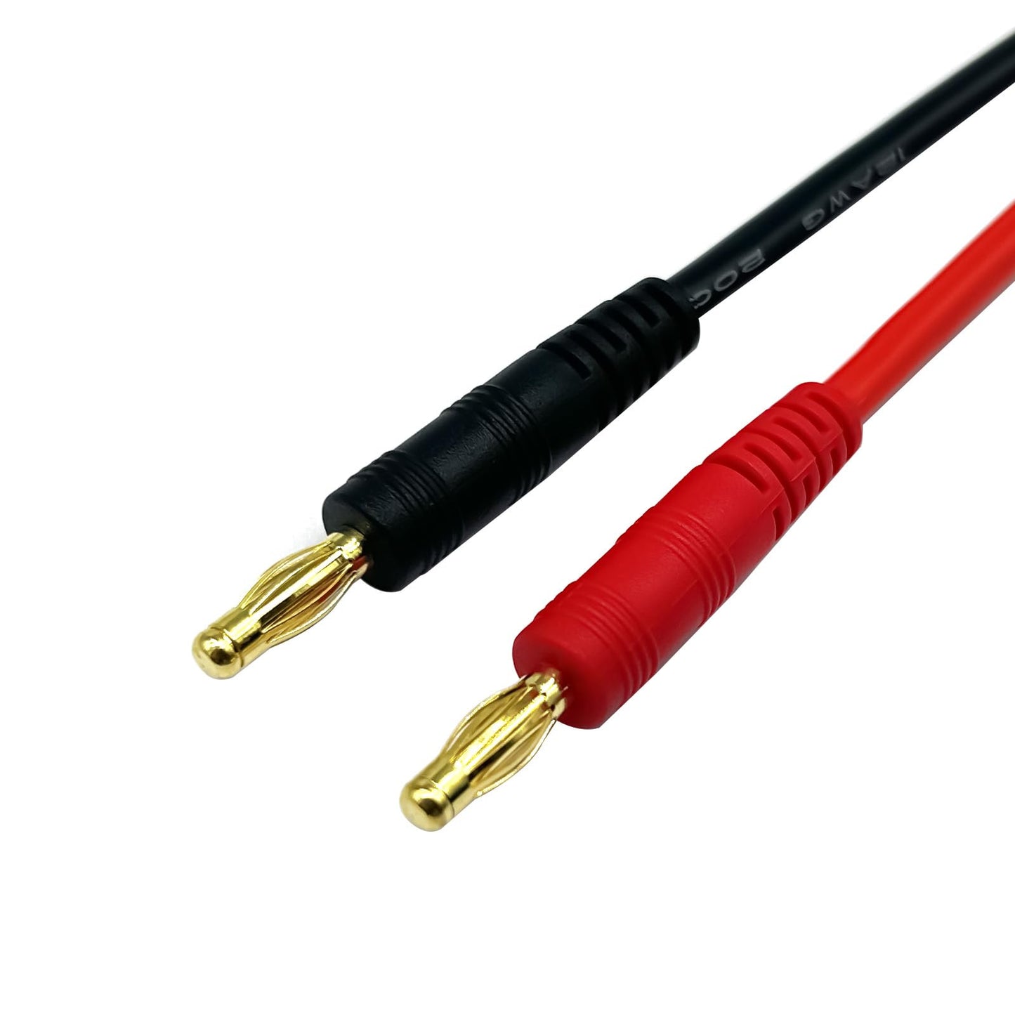 XT60H (XT60 Upgarded Female Connector Plug to 4mm Banana Plugs Battery Charge Lead Adapter Cable 3FT/1M