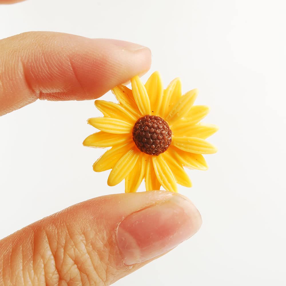 Nwfashion 100Pcs Miniature Decor Dessert Pastry Toy Food Cake Topper Scrapbooking Shoe Decoration Charms (Flower)