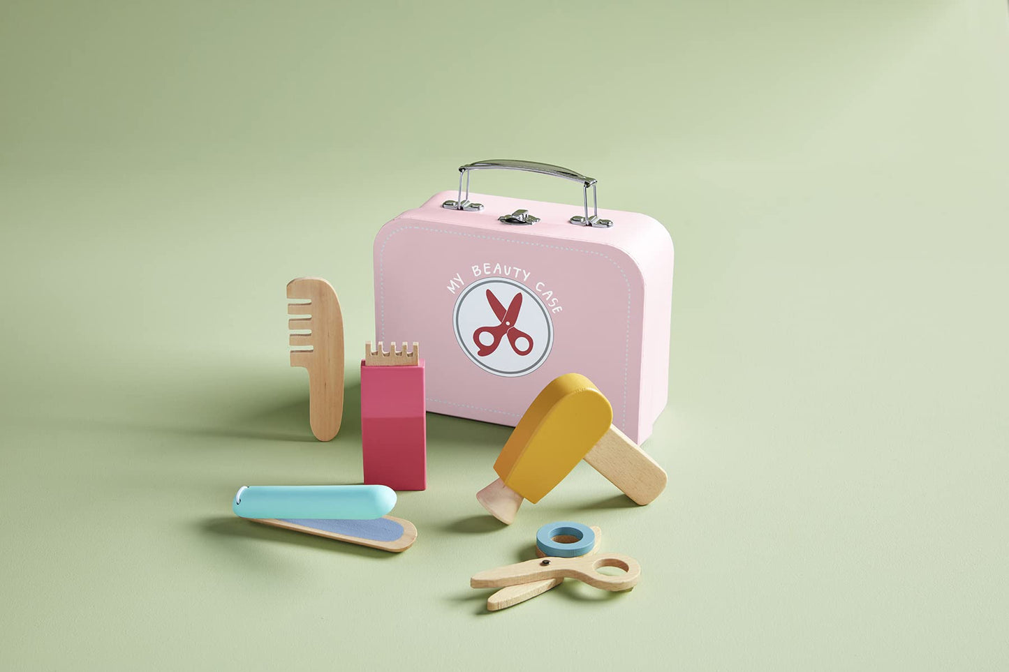 Mud Pie Children'S Hair Stylist Wood Toy Set