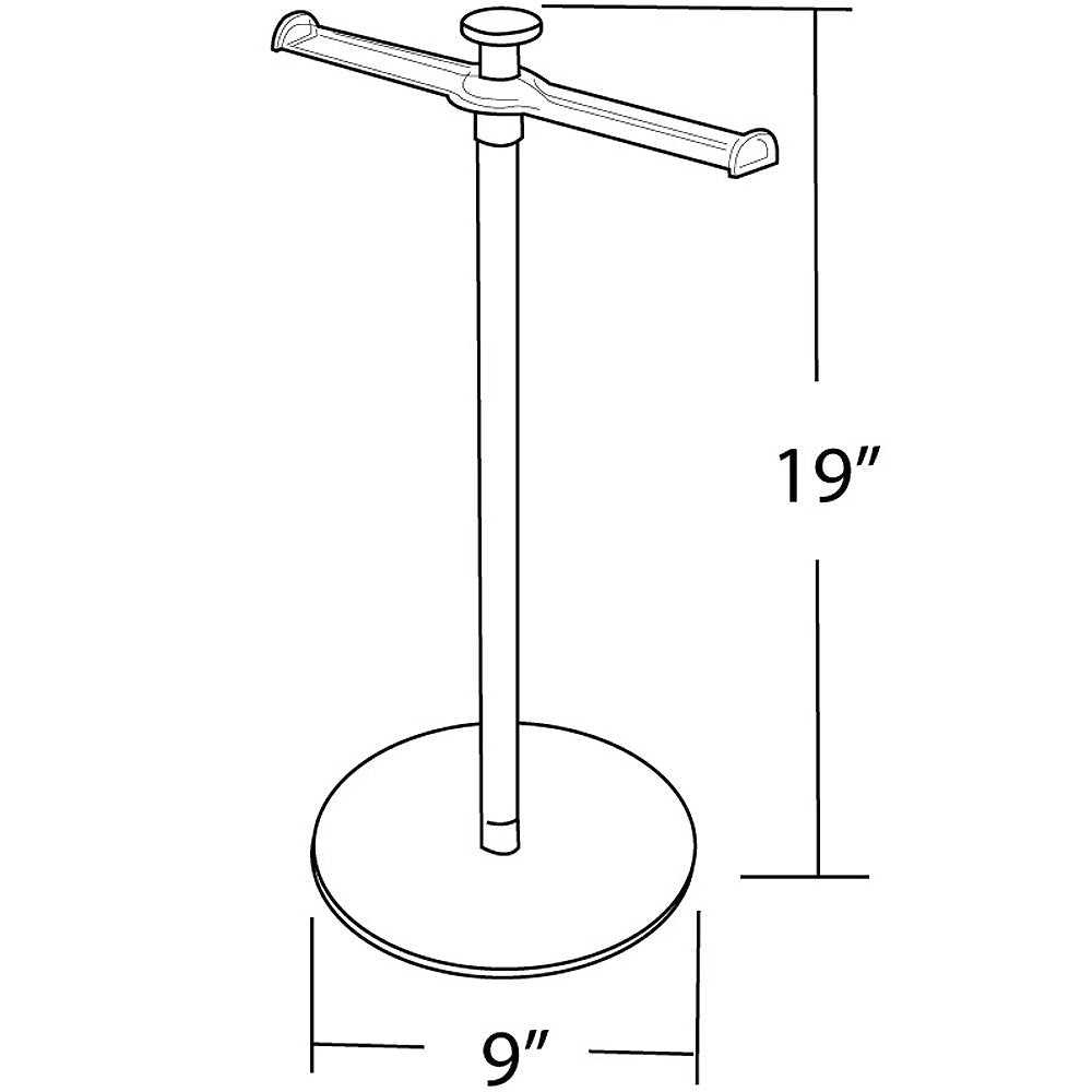 Azar 900042 Single Pole Bracelet/Necklace Display