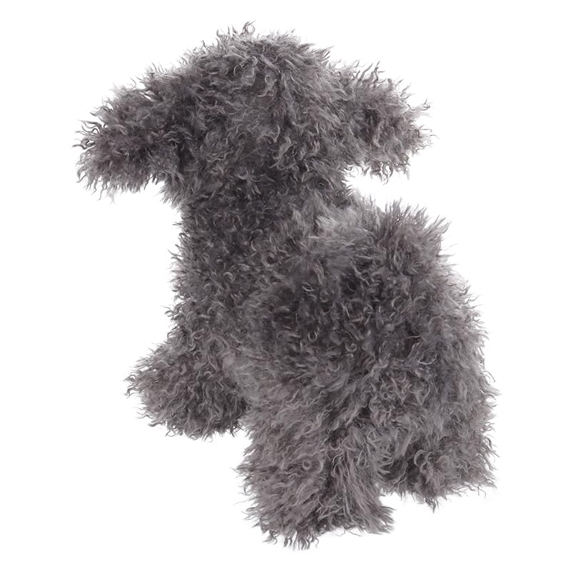 Apricot Lamb Toys Plush Dark Grey Poodle Dog Puppy Stuffed Animal Soft Cuddly Perfect For Child 8.3 Inches
