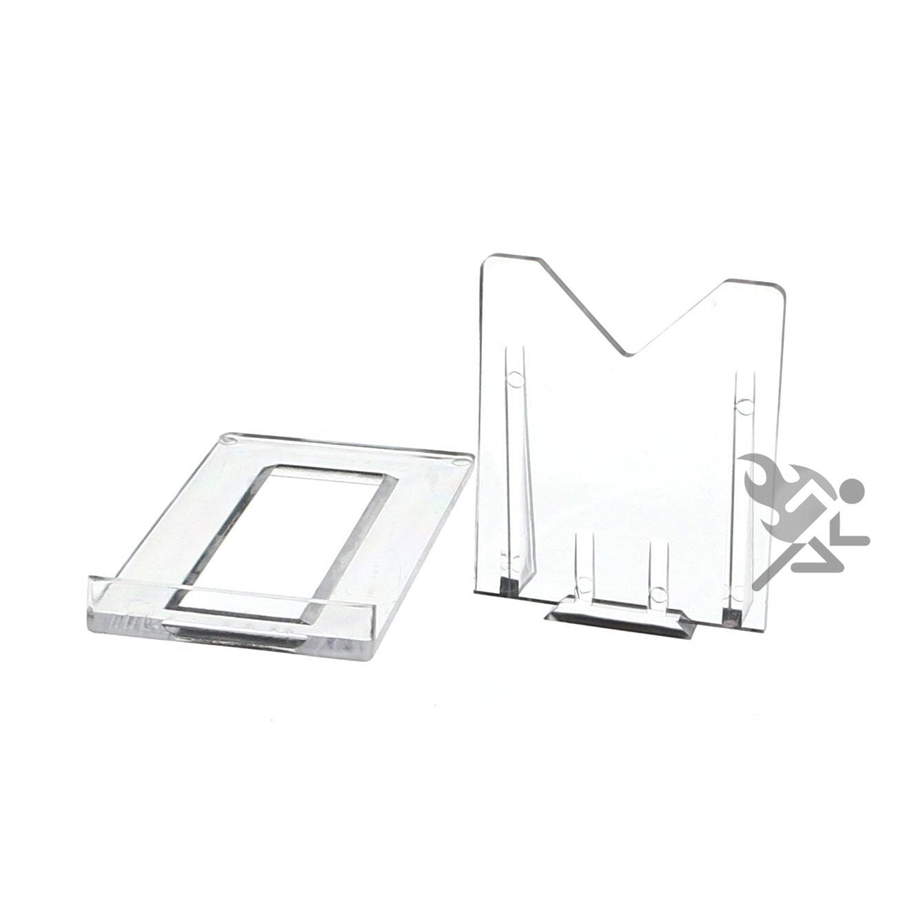 Onfireguy (10) 2'' Adjustable Two Part Adjustable Clear Acrylic Plastic Display Stand Easel For Mineral Fossil Slice Agate Slab
