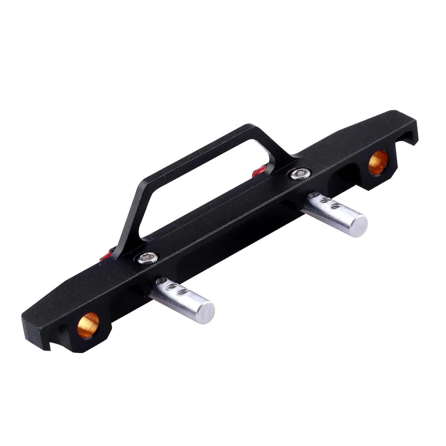 Metal Aluminum Front Bumper with U-Rings Tow Hitch Shackles for Axial SCX24 1/24 RC Crawler AXI90081 Upgrades Parts