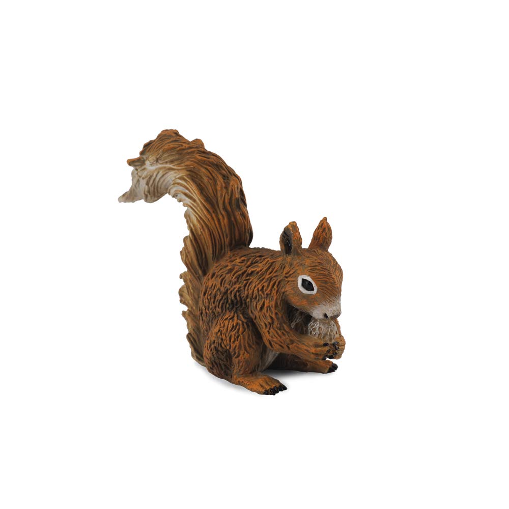 CollectA Woodlands Red Squirrel (Eating) Miniature Toy Figure - Authentic Hand Painted Model