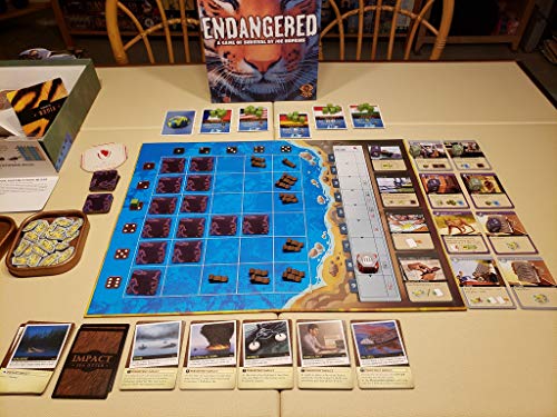 Grand Gamers Guild Endangered Board Game - Multicolor, Cardboard, Model EG02GGD