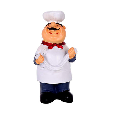 Smanta Chef Ramen Noodles Figurines Decorative Cooking Chef Collectible Housewarming Gifts Statues For Counter Top Restaurant Cafe Tabletop Kitchen Decor