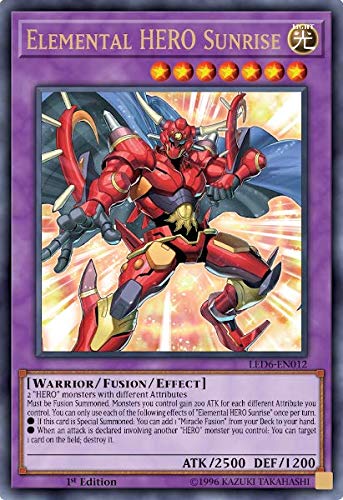 Elemental Hero Sunrise - Led6-En012 - Ultra Rare - 1St Edition