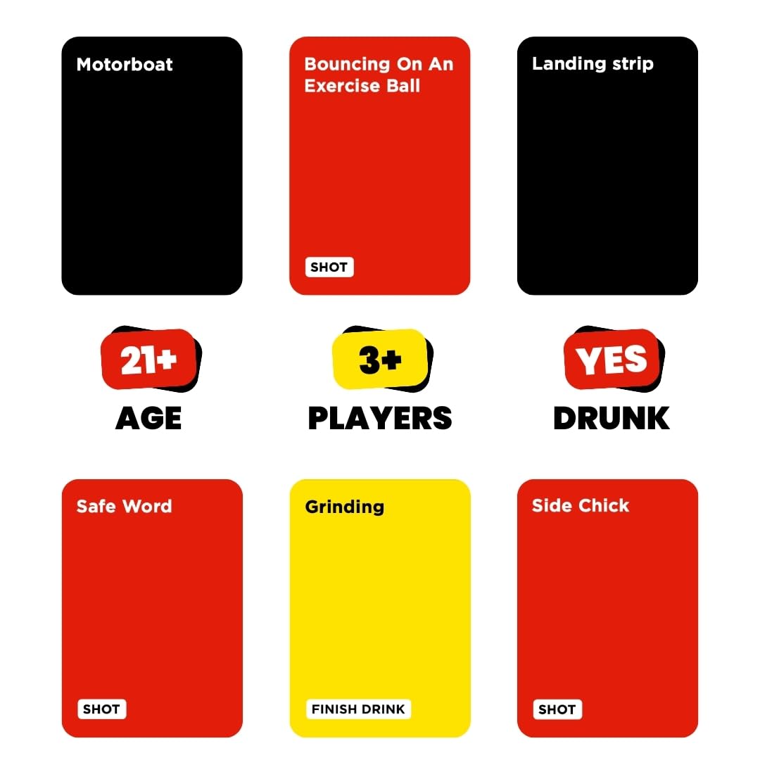 Do or Drink Act Out or Black Out Charades Drinking Card Games for mature-themeds Fun mature-themed Game with 350 Prompts - Great Party Game for Game Night Bachelorette Parties Couples and More