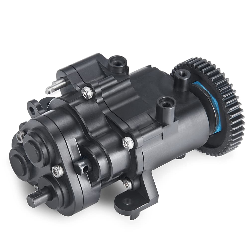 RCLions CNC Aluminum Metal Transmission Case Gearbox with Steel Gear for TRX4 T4 1/10th RC Crawler Car
