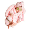Vemonllas Fashion Cute Newborn Boy Girl Baby Costume Outfits Photography Props Bathrobe Belt Coat Sets (Pink)