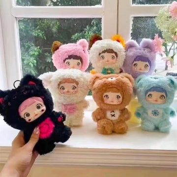 Shopular Nommi Blind Box Plush Doll Nommi Loveliness Never Ends Series Kawaii Plushie Toys Figure Doll Cute Xmas Collectible Bir