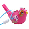 Tovip 1Pcs Coloured Drawing Water Bird Whistle Bathtime Musical Toy for Kids Early Learning Educational Children Gift Toy Musica