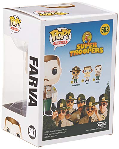 Funko Pop! Movies: Super Troopers Farva Collectible Figure, Multicolor