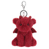 Apricot Lamb Cute Toys Plush Red Dragon Dinosaur Stuffed Animal Soft Keychain For Kids Bag, Purse, Backpack, Handbag (Red Dragon,4.7 Inches)