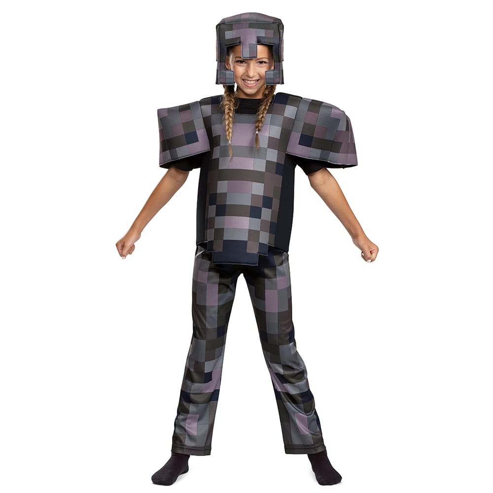 Disguise Minecraft Costume Official Nether protective covering Outfit for Kids Minecraft Costume Deluxe Child Size Large (12-12)