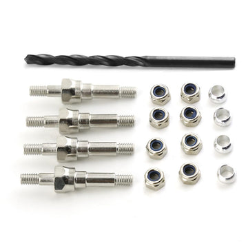 #45 Steel Shock Standoff Set Upgrade Parts for 1/7 Arrma 6S Big Rock Felony Fireteam Infraction Mojave 6S,1/8 Kraton Notorious O