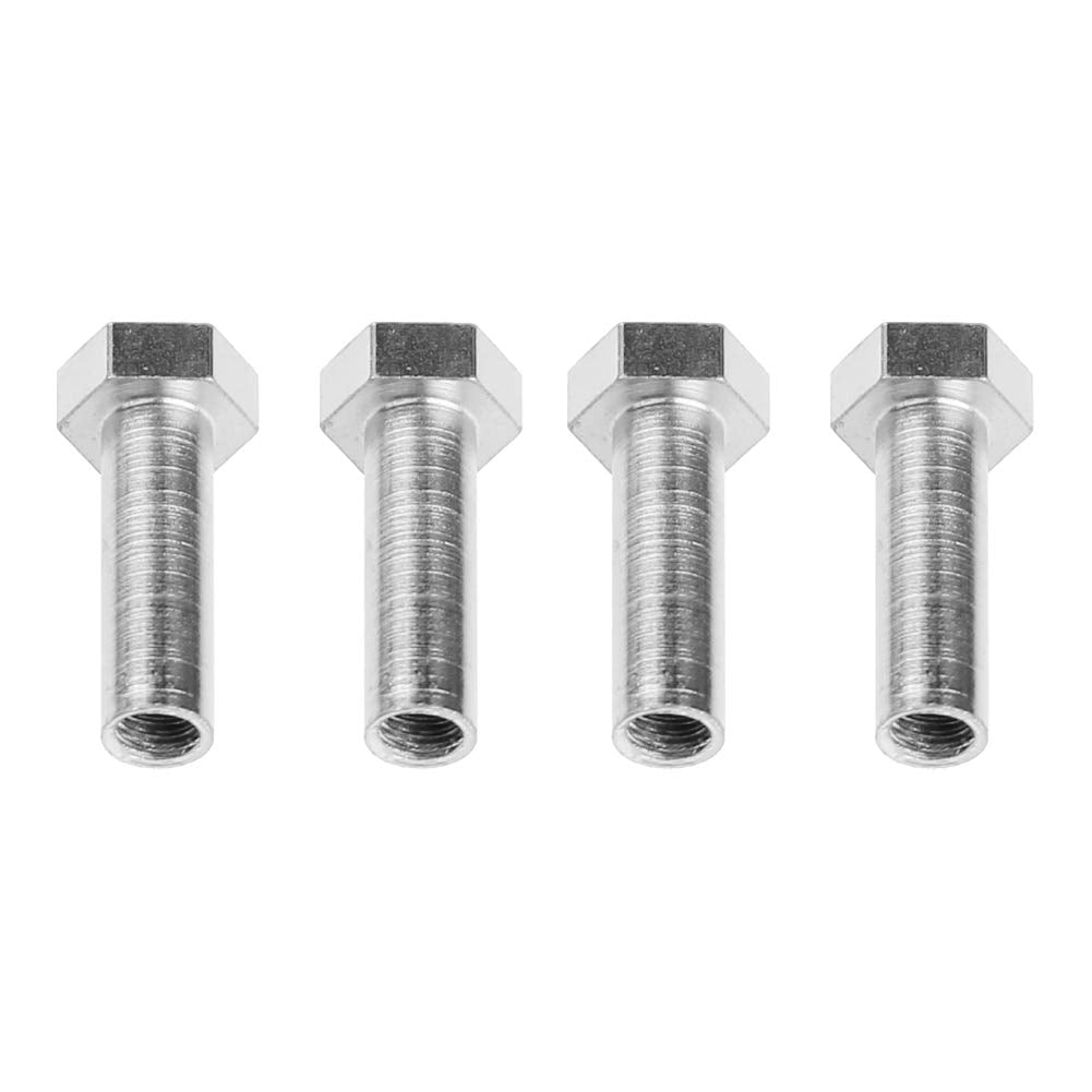 Hobbypark 4-Pack Aluminum Alloy 12Mm To 17Mm Wheel Hex Hubs Adapter Extension Conversion Nuts For 1/10 Rc Car Upgrade 1/8 Tires