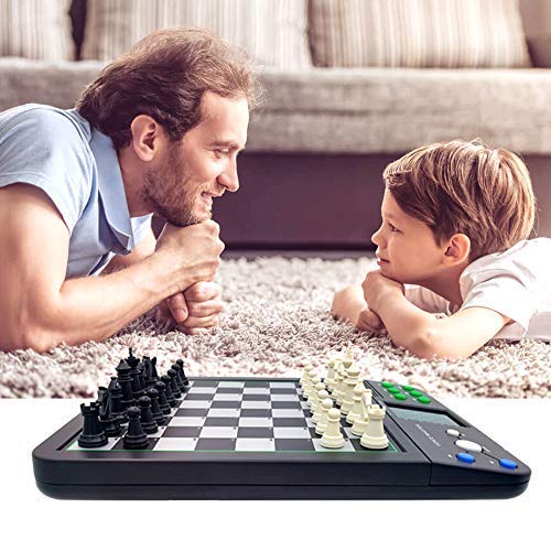 iCore Electronic Chess Set - Smart Game Board for Beginners, Deep Blue, Model ICORE, Durable ABS Material
