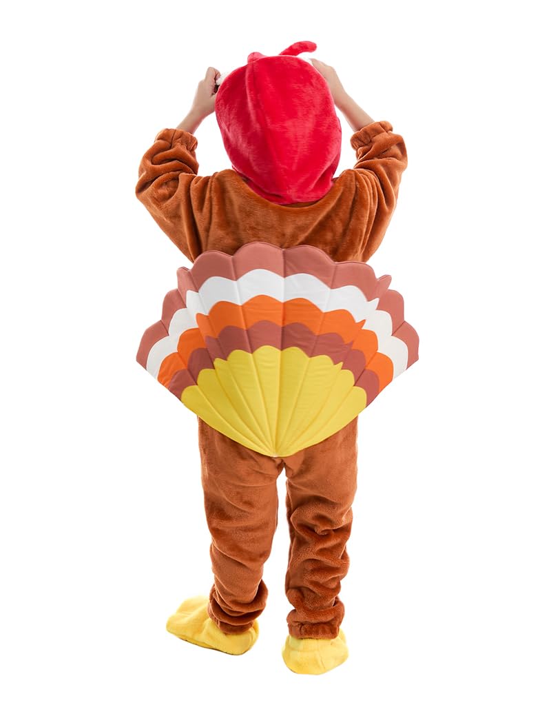 Hsctek Baby Turkey Costume, Infant Turkey Costume For Baby Boys Girls, Baby Thanksgiving Costume For Toddler Newborn 9-12Months