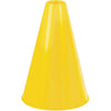 Amscan Yellow Plastic Megaphone - Eco-Friendly, Lightweight, 8.25" x 6", Model 399005.09 - Ideal for Sports Events & Cheerleading