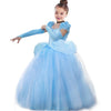 JWZWJ Fancy Cinderella Princess Dress Costume Puff Sleeve Halloween Birthady Party Cosplay for Girls 2-11T