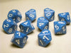 Chessex Dice Sets: Water Speckled - Ten Sided Die d10 Set (10)