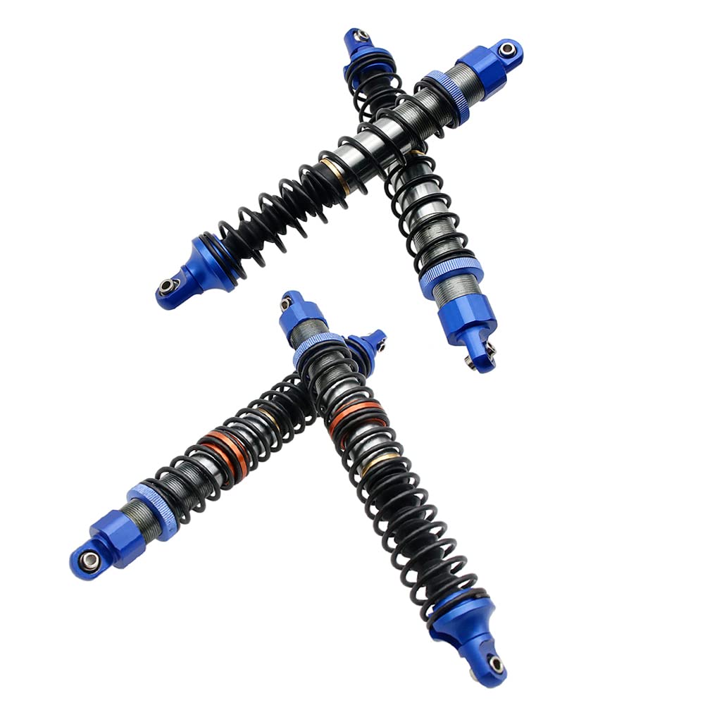 FLMLF Aluminum Front and Rear Oil Shocks Kit Blue Shocks Oil Filled For 1/5 Rc car Hpi Baja 5B SS 5T 5SC RC Car Parts