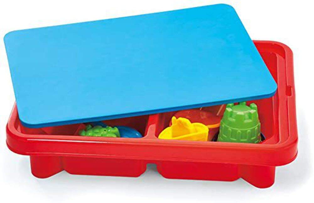 Toddler Sensory Kids Table with Lid | Sensory Bin | Kidoozie | Mega Block Compatible Lid | Indoor Outdoor Use , Red, G02521 17 x