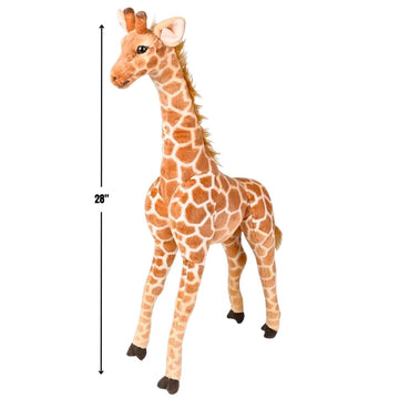 Rhode Island Novelty Adventure Planet Standing Stuffed Giraffe ~ 30.5'' Tall Toy Giraffe ~Soft Cozy Plush ~ Movable Neck
