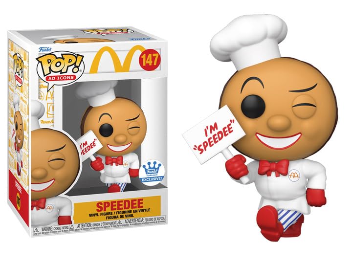 Funko Pop Mcdonald'S + Protector: Pop! Ad Icons Vinyl Figure (Gift Set Bundled With Toybop Box Protector Collector Case) (Speedee Retro With Chef Hat And Uniform)