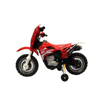 Best Ride On Cars Honda CRF250R 6V Dirt Bike, Large, Red, Plastic, Model 185