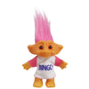 Vintage Troll Dolls, Lucky Doll Chromatic Adorable For Collections, School Project, Arts And Crafts, Party Favors - 7.5' Tall(Include The Length Of Hair) (Pink)