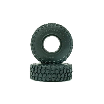Generic Little Guy Racing Parts Black Label M/T (57mm) 1.0 Inch Tires Compatible with 1/24 RC Axial SCX24, RGT, Element, Enduro,