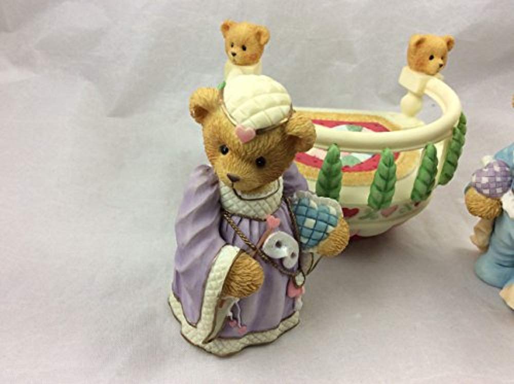 Cherished Teddies Romeo and Juliet Figurine, Model 203114, Rose Resin Collectible