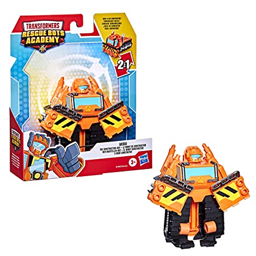 Transformers Playskool Heroes Rescue Bots Academy Wedge The Construction-Bot Converting Toy, 4.5 Figure, Toys for Kids Ages 3 &