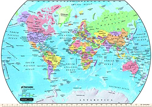 Replogle Student - Educational Classic World Globe, Blue Ocean, Raised Relief Feature, Including A Bonus Map, Made In Usa, 12'/30Cm Diameter