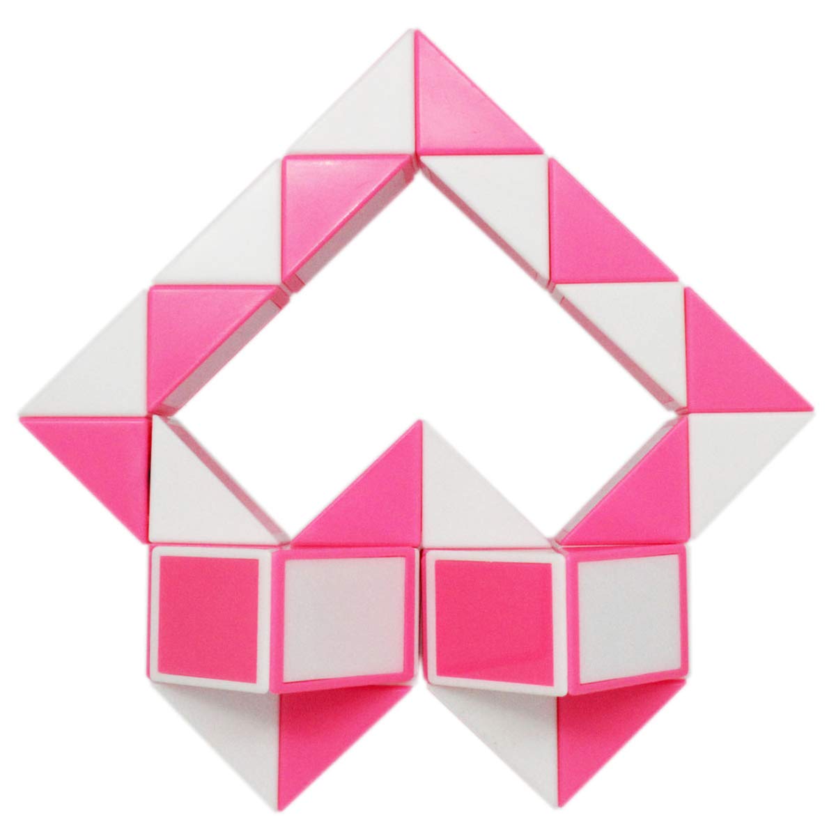 Mipartebo Magic Snake Cube Twist Puzzle 36 Wedges Large Size Twist Fidget Snake Toys Gift Party Favors Game Goodie Bag Fillers Christmas Stocking Stuffers For Kids Adults Teens Pink