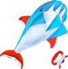 Hengda Kite 3D Dolphins Kite,For Kids And Adults,Easy To Fly,Excellent Fabric And Structure Design,The Pictures Are Beautiful In