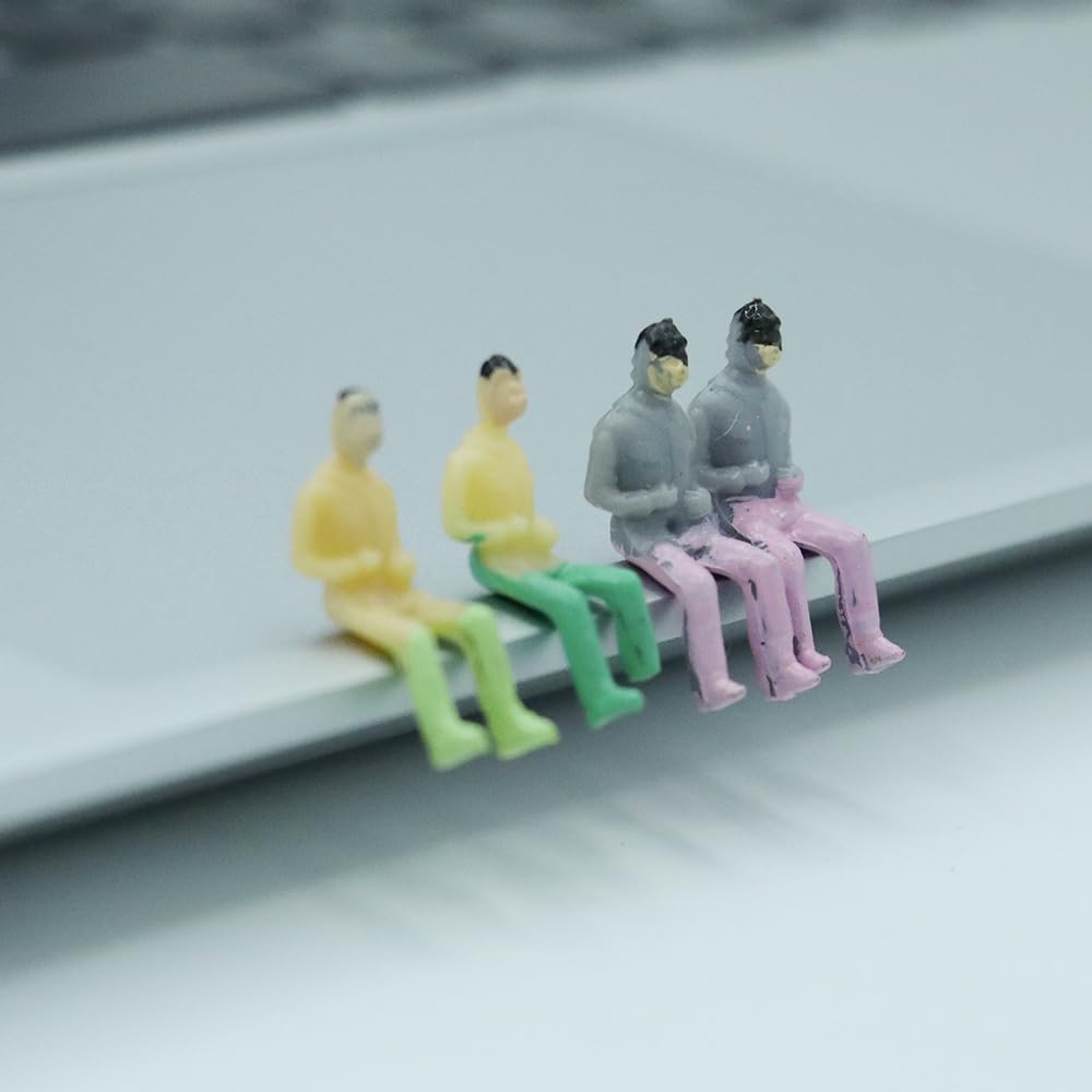 Zjia Oo Gauge 1:75 Scale Mixed Painted Model People Figure For Architecture Layout (Pack Of 100)
