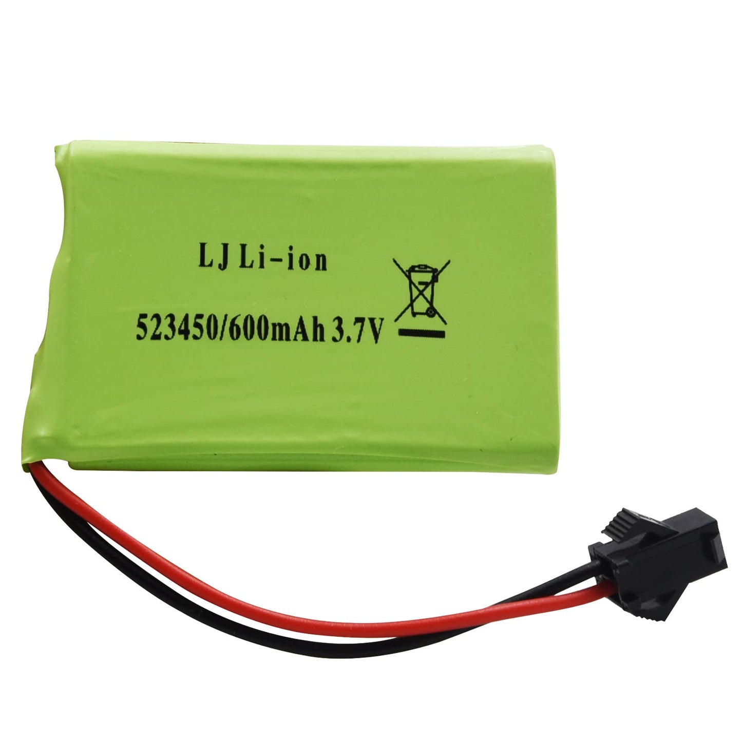 Blomiky 2 Pack 3.7V 600mAh Lithium Rechargeable Battery and 2 USB Charger Cable Compatible with Some Remote Control Robot Dog K9