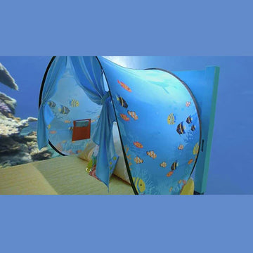 DreamTents Fun Pop Up Tent- Undersea World- Twin (w/Light)