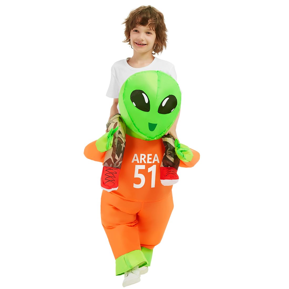 GOOSH Halloween Costumes for Kids Alien inflatable Costume Alien Blow up for Boy Girl Children Halloween Party Cosplay