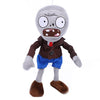 JHESAO 12" PVZ Plush Zombies Dolls - Brown & Gray, Soft Cotton Stuffed Toys, Model GZ, 1PCS