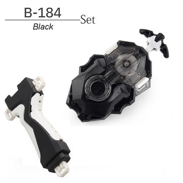 Esste Launcher and Grip for Battling Tops Burst B-184, Medium, Plastic, Black Set, Left Right Spin, DB Layer System