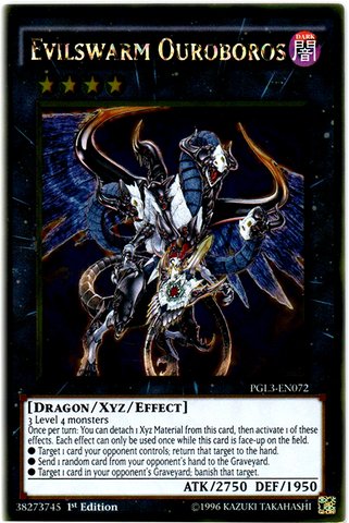 Yu-Gi-Oh! - Evilswarm Ouroboros (Pgl3-En072) - Premium Gold: Infinite Gold - 1St Edition - Gold Rare