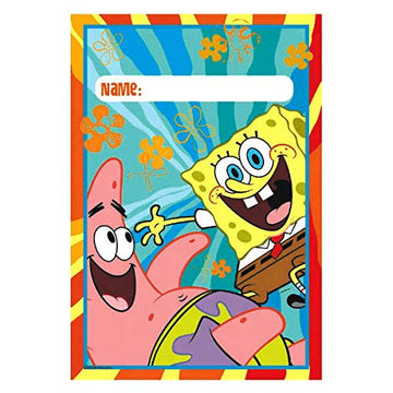 Spongebob Squarepants Birthday Party Favor Bundle for 8 Includes Loot Bags, Stickers, Pencils, Pencil Toppers